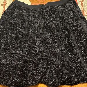 Clunky Black Textured Skirt